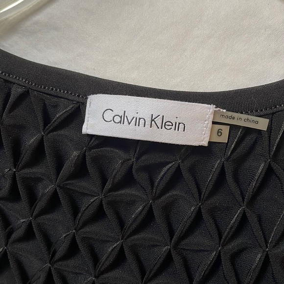 Calvin Klein Sleeveless Little Black Dress Size 6 - Picture 5 of 10